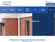 Tablet Screenshot of choptankhealth.org